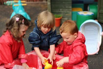 Playing in the sandpit